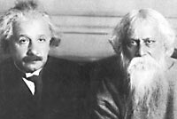 Einstein with poet Rabindranath Tagore